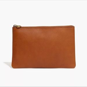 Madewell The Leather Pouch Clutch, NWT